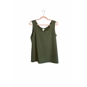Chico's Olive Green Microfiber Tank Top NWT Size 3 (XL 16-18) MSRP $30